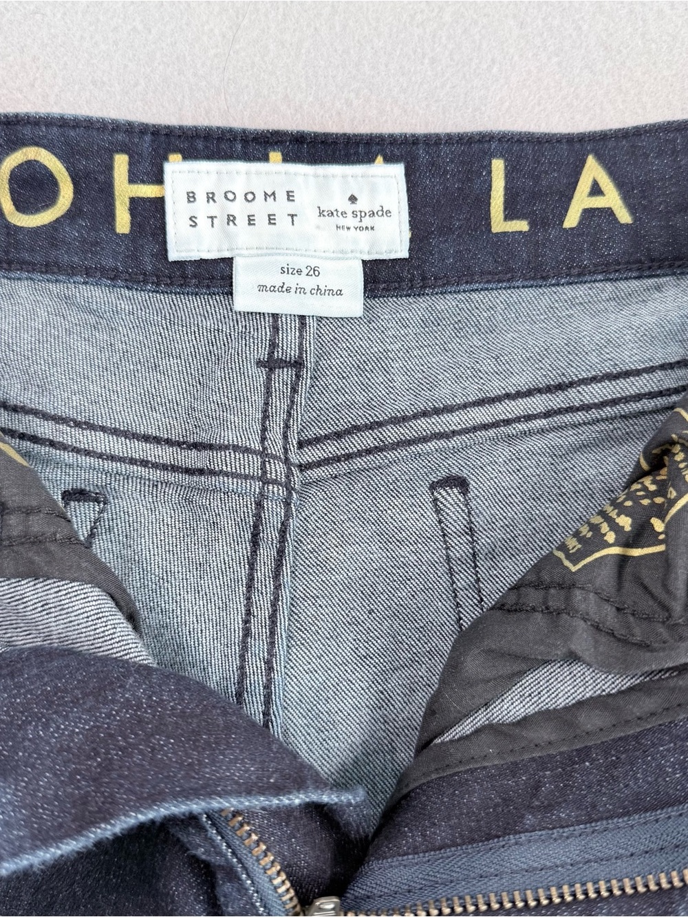 Kate Spade Dark Indigo Straight Leg Jeans - Picture 4 of 6